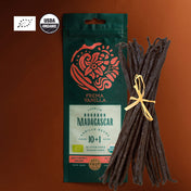 Gousses de vanille bio de Madagascar Gourmet (14-18 cm)
