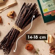 Gousses de vanille bio de Madagascar Gourmet (14-18 cm)